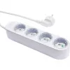 Regleta de enchufes inteligente 12A Shelly Power Strip 4 Gen4 Zigbee/Matter