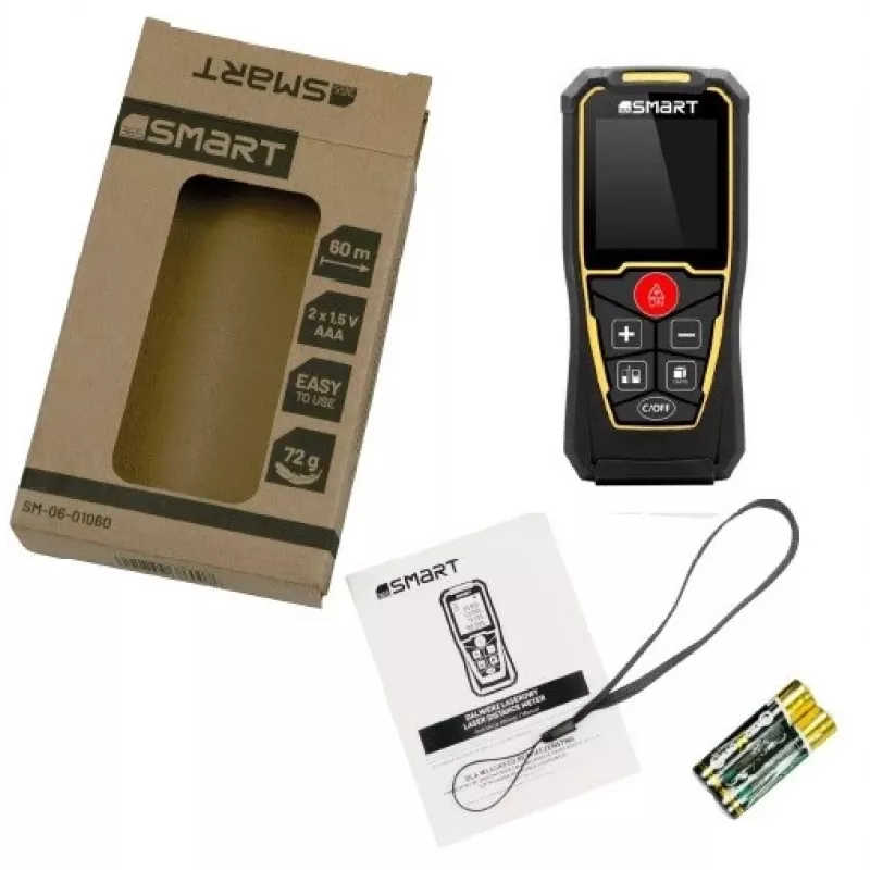 Medidor láser de distancias Smart 06-01060 de Smart — medidor láser de distancias compacto