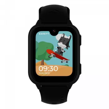 Smartwatch Garett Kids Vibe Ai 4G negro — smartwatch para niños con 4G, seguimiento GPS, sumergible