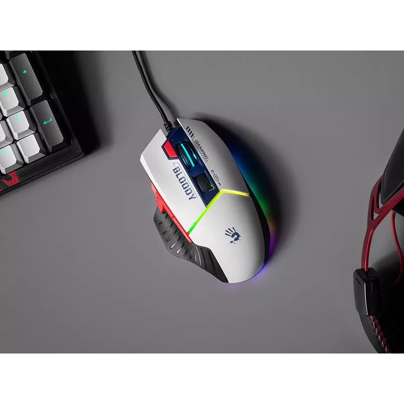 Ratón gaming con cable A4Tech Bloody W95 Max, USB, Sports Navy, 12000 CPI