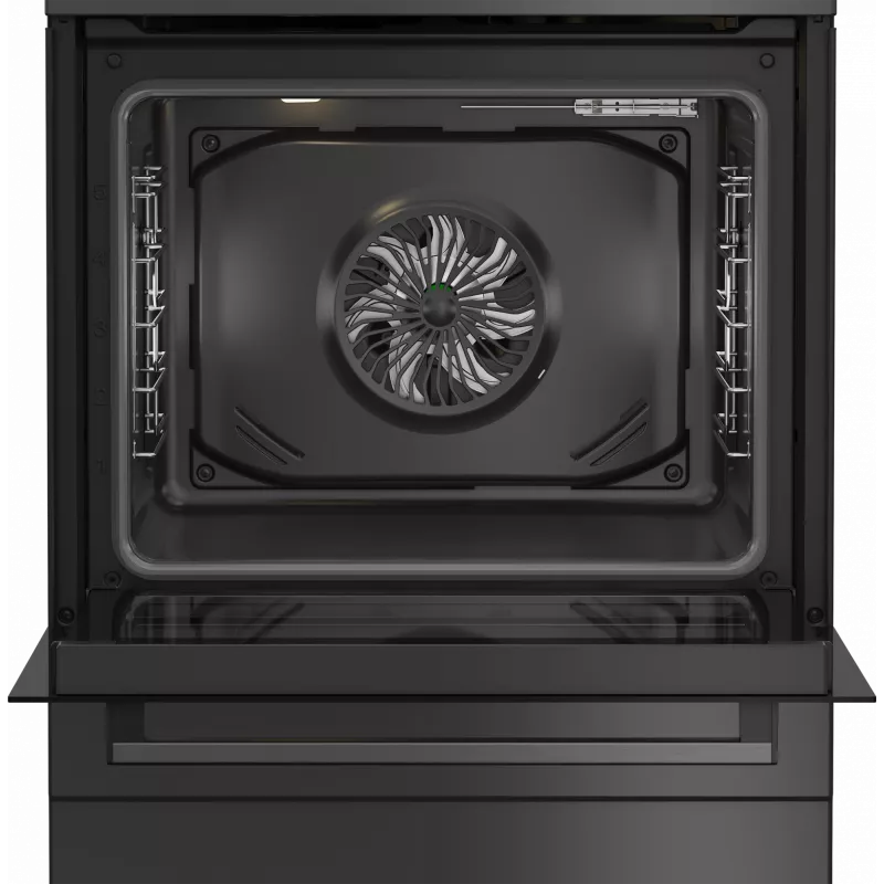 Placa de gas con horno eléctrico BEKO FBM62330GADSN 60 cm, gris, clase de eficiencia energética A