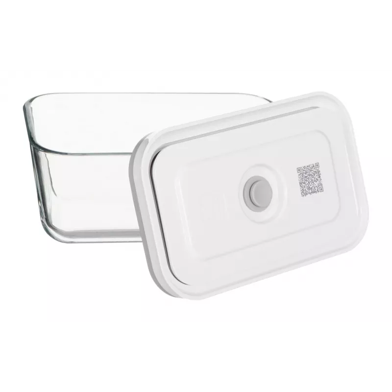 ZWILLING Fresh & Save 36803-003-0 set de recipientes rectangulares de vidrio al vacío, 3 uds. (S/M/L, 0,35/0,75/1,6 L), borosilicato, apto para microondas/horno/lavavajillas, gris/transparente
