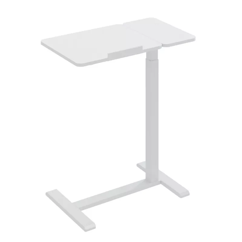 Soporte móvil de escritorio/portátil Maclean, blanco, altura ajustable 76-109 cm, máx. 30 kg, MC-120 W