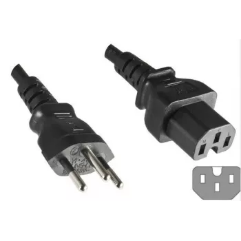 Microconnect PE160518 Cable de alimentación negro 1,8 m conector hembra C15