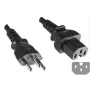 Microconnect PE160518 Cable de alimentación negro 1,8 m conector hembra C15