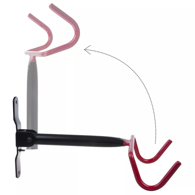 Soporte de bicicleta de pared MACLEAN MC-430, soporte horizontal, soporta hasta 30 kg, negro