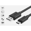 Cable USB-A a USB-C Unitek C14068BK, 2 m, USB 2.0, negro, conector-conector