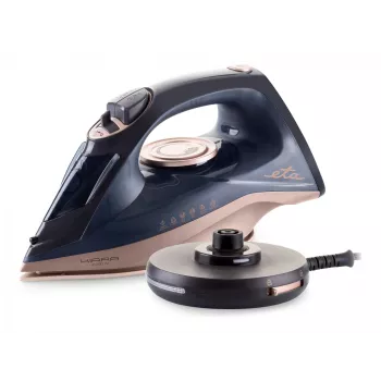 ETA | Plancha | Kiara ETA127690000 | Plancha de vapor inalámbrica | 2200 W | Capacidad del depósito de agua 220 ml | Vapor continuo 40 g/min | Golpe de vapor 90 g/min | Negro