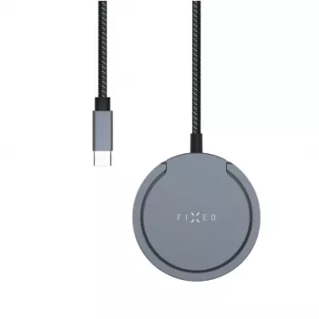 Cargador inalámbrico FIXED MagPad Pro 15W — base Qi magnética para carga rápida