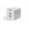 Unidad de cajones de plástico Durable VARICOLOR MIX 4 gris 4 cajones