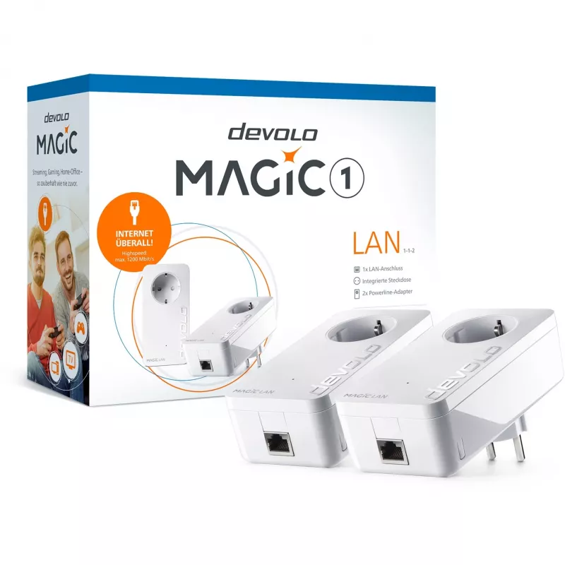 Kit de inicio Ethernet LAN Devolo Magic 1 Lan 1-1-2