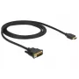 Adaptador de cable de vídeo DeLOCK 85582 1 m HDMI Type-A DVI-D Negro