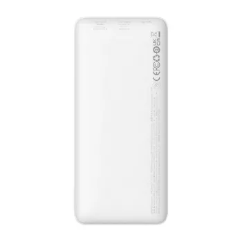 Batería externa Baseus Airpow polímero de litio 10000 mAh 20 W blanca