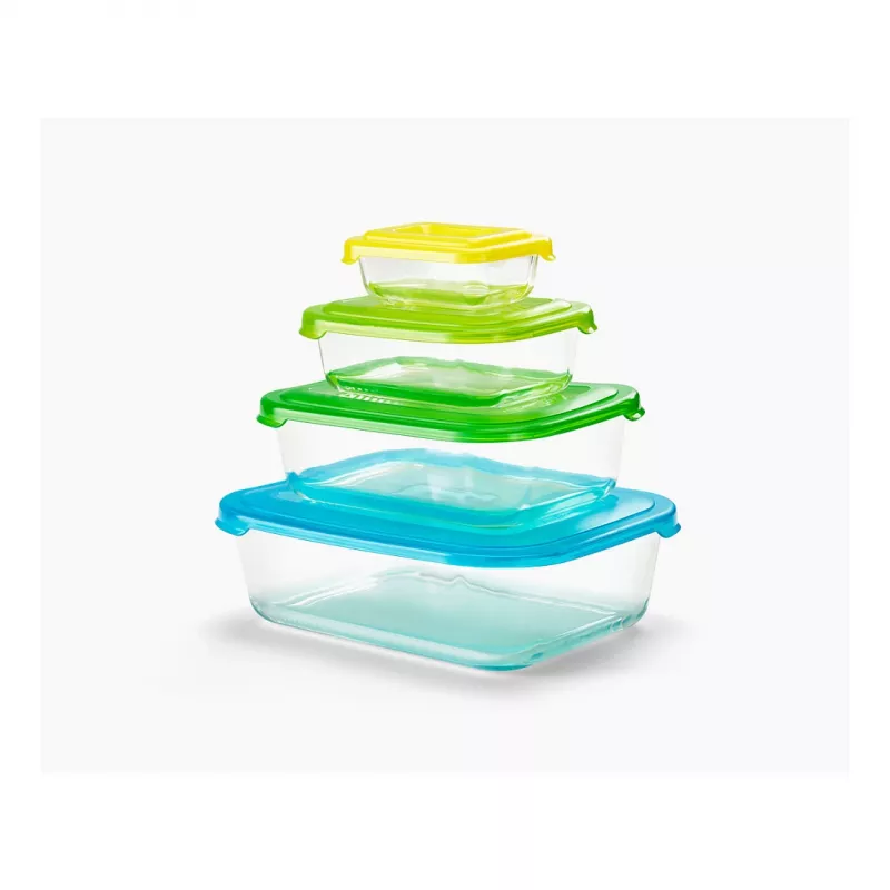 Joseph Joseph Nest recipientes de almacenaje – juego de vidrio de 4 piezas