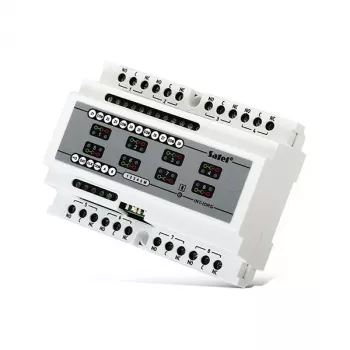 Unidad de control de acceso SATEL INT-IORS blanco — 8 canales, 230 V AC, 12 W, compacta