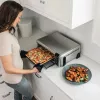 Ninja SP101 Individual 10 L de pie 2400 W freidora de aire negro, acero inoxidable
