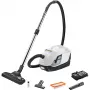 Aspirador de suelo Kärcher DS 6 — limpieza en seco, 650 W, capacidad de polvo de 2 l, HEPA 13, radio de acción de 10,2 m, tubo telescópico
