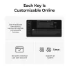 Teclado mecánico 80% QWERTY Keychron Q3 Ultra 8K — Bluetooth y con cable, retroiluminación RGB, negro
