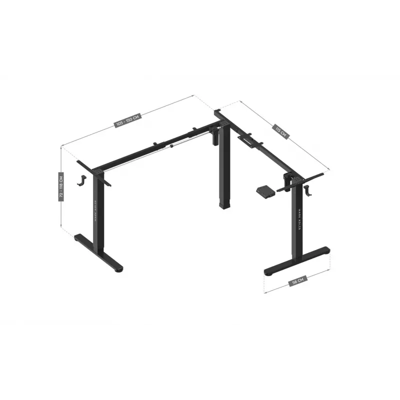 Bastidor de cama ajustable eléctricamente Mark Adler Xeno 7.6 — sistema motorizado de descanso y sueño