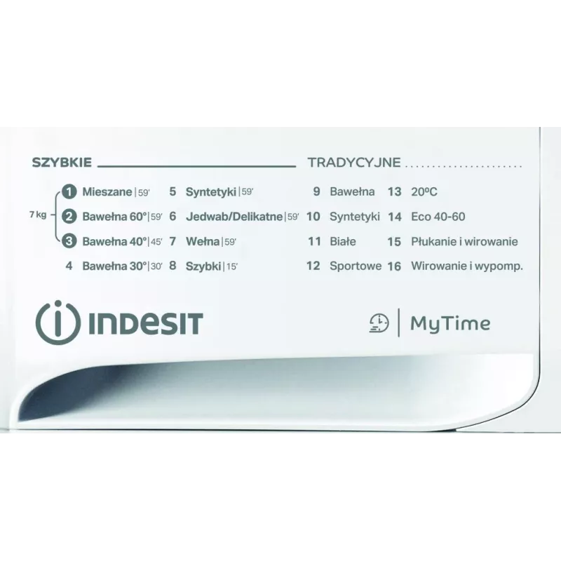 Lavadora INDESIT MTWA71252WPL 7 kg, carga frontal, clase energética E