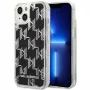 Karl Lagerfeld KLHCP14MLMNMK iPhone 14 Plus 6.7 funda rígida negro / negro Liquid Glitter Monogram