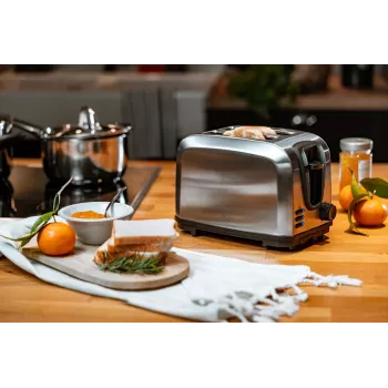 Tostadora Adler AD 3222 2 rebanadas 1000 W Plata