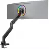 ONKRON G130-B Soporte de escritorio giratorio e inclinable para monitores de 17-57 pulgadas, hasta 27 kg, negro