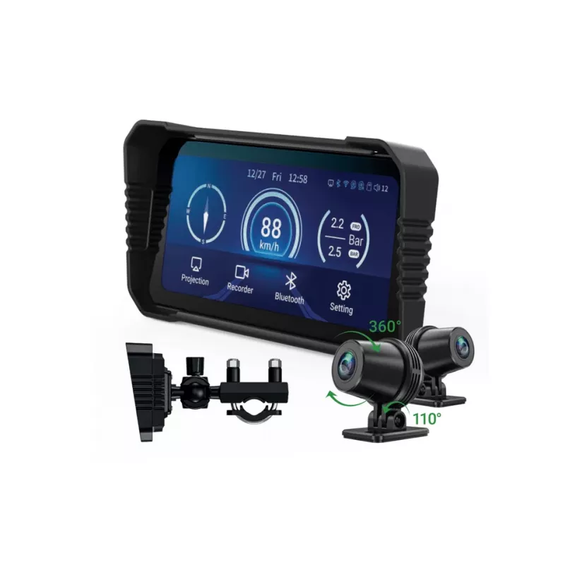 Dashcam Navitel MS850 DUAL — grabador de moto de dos canales con Wi‑Fi