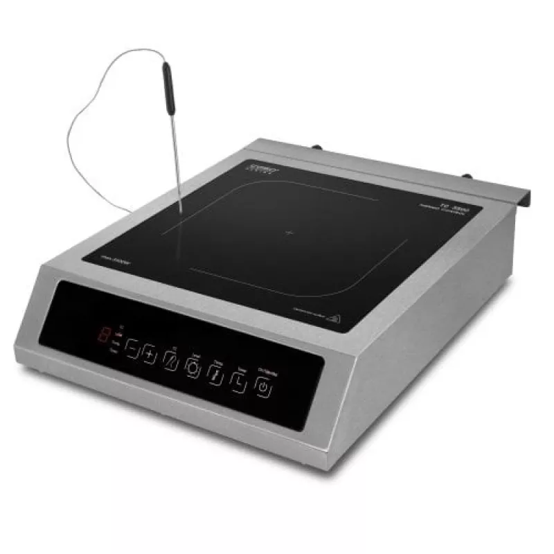 Caso | Placa de cocina Thermo Control | TC 3500 | Número de zonas de cocción 1 | Control táctil | Negro/acero inoxidable | Inducción