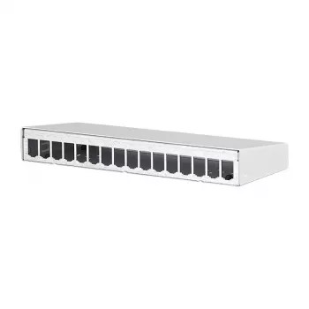 METZ CONNECT BTR E-DAT modul - Caja de instalación superficie de red - Blanco puro, RAL 9010 - 16 puertos (130861-1602-E)