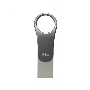 Memoria USB Silicon Power Mobile C80 64 GB USB Type-A / USB Type-C 3.0 (3.1 Gen 1) titanio