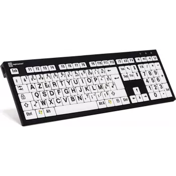 Logickeyboard XL Print PC Slim Line NERO - teclado