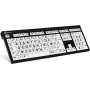 Logickeyboard XL Print PC Slim Line NERO - teclado