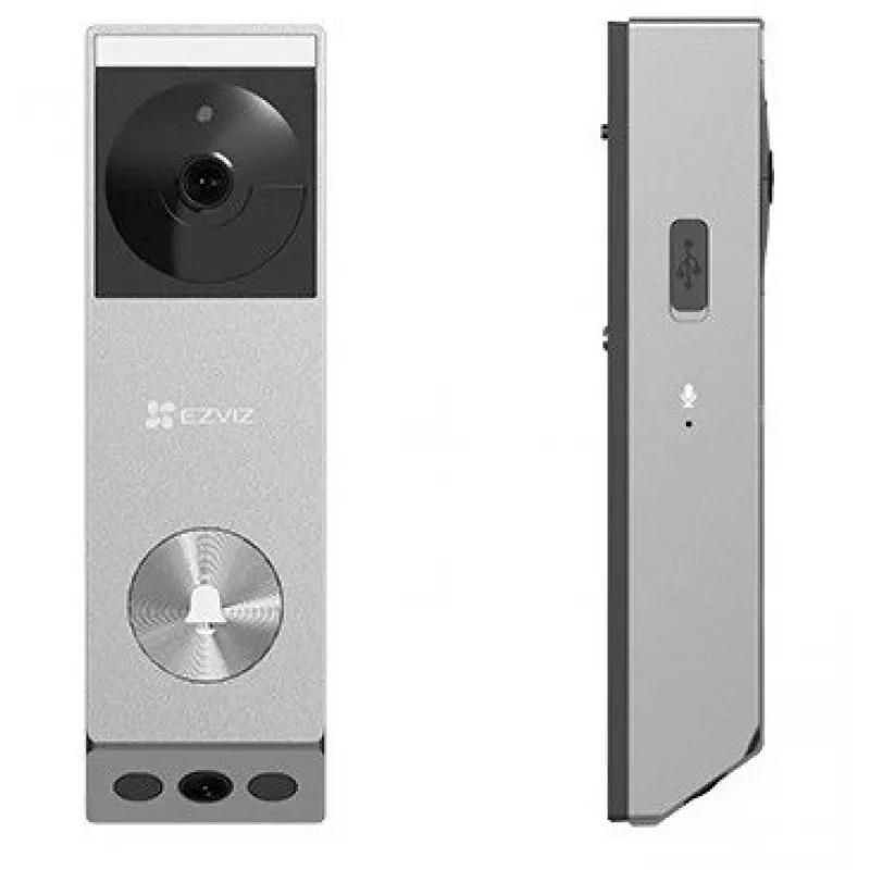 Videoportero con batería EZVIZ EP3x Pro de doble objetivo, plata, 3 MP + 2 MP