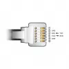 Cable adaptador DeLOCK USB Type-A a serie RS-232 RJ12 protección ESD 2 m negro