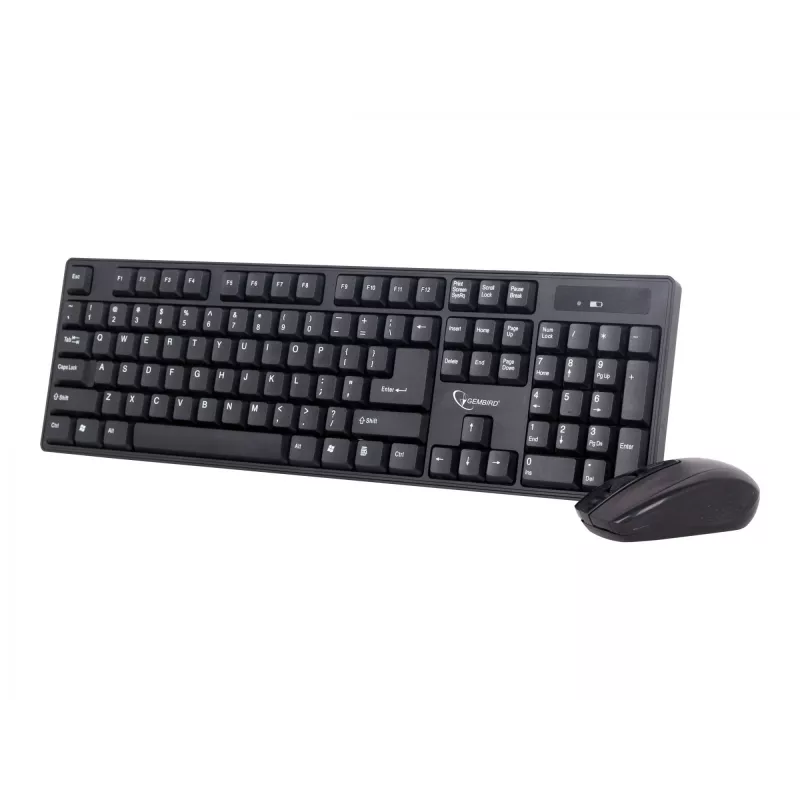 Conjunto de teclado + ratón negro/inalámbrico