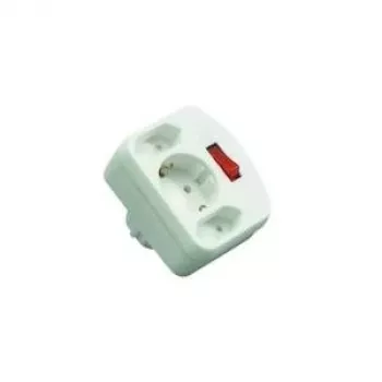 Adaptador de corriente/transformador REV Kombiadapter 2+1 plegable