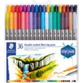 Rotuladores Staedtler 3200 fino/extragrueso multicolor 36 unidades
