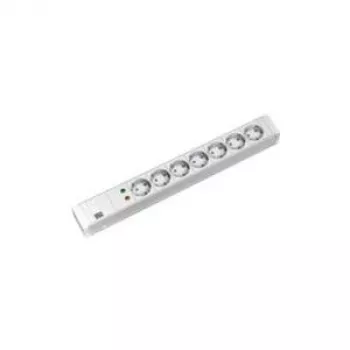 Protección contra sobretensiones Bachmann 333.004 blanco 7 tomas schuko 2 m