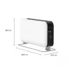Radiador de convección Mill CO1500MAXWIFI3, 1500 W, WiFi+App, apto para estancias de hasta 18 m², blanco