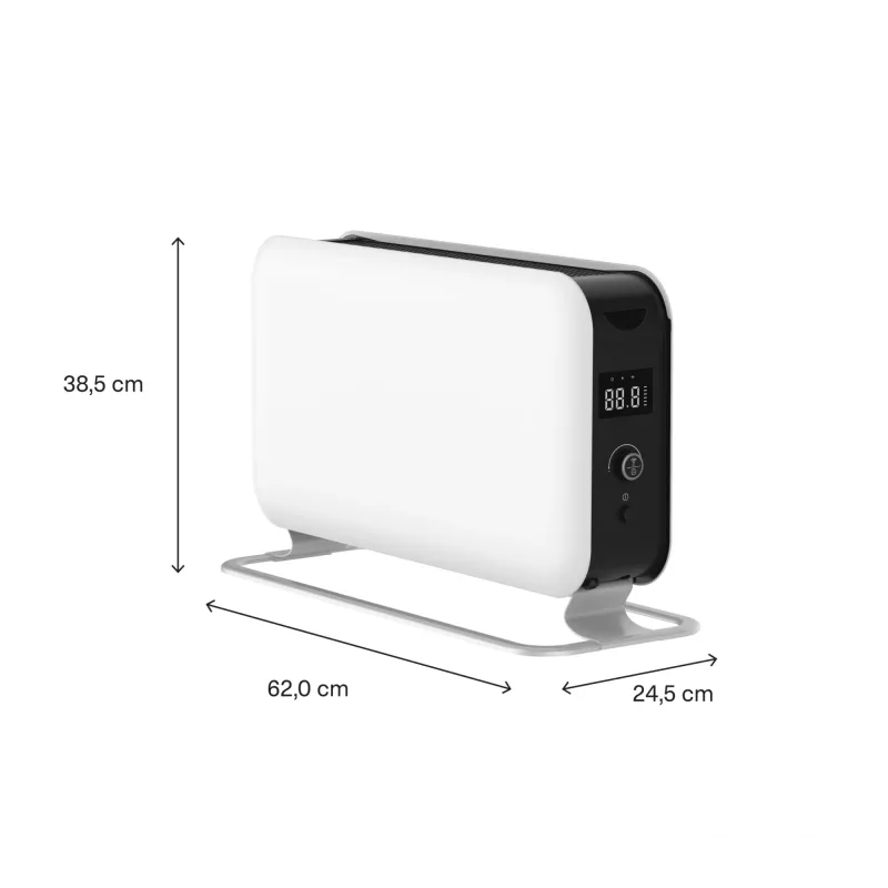 Radiador de convección Mill CO1500MAXWIFI3, 1500 W, WiFi+App, apto para estancias de hasta 18 m², blanco