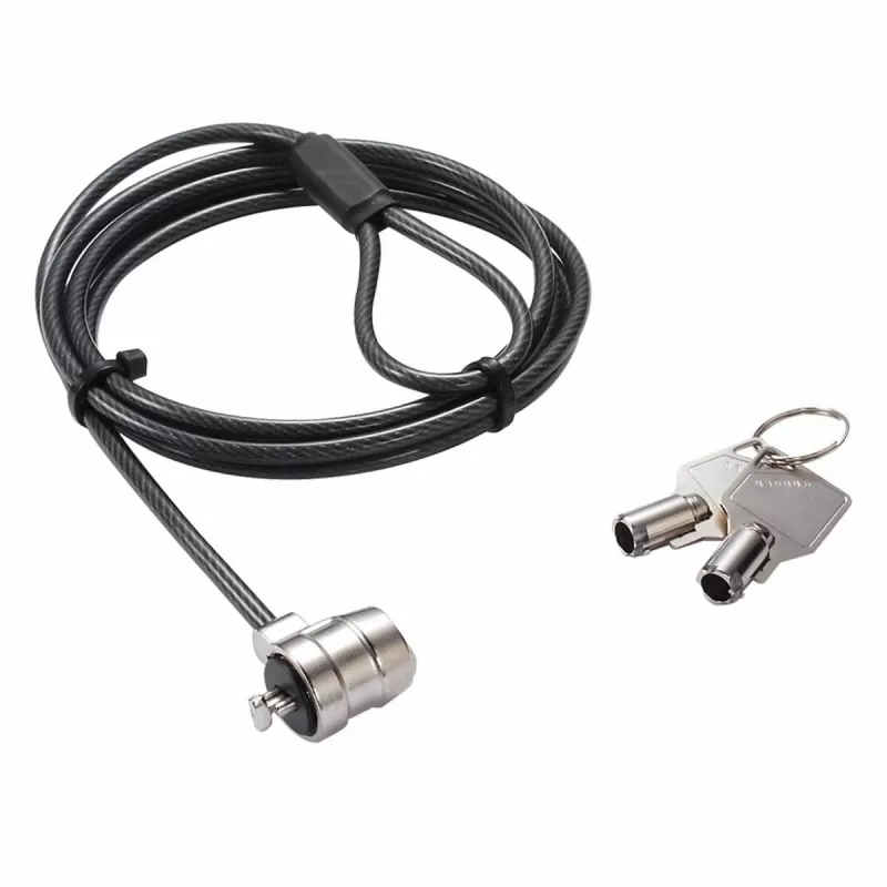 Dicota Cable de seguridad T-Lock Base, con llave, ranura 3x7mm