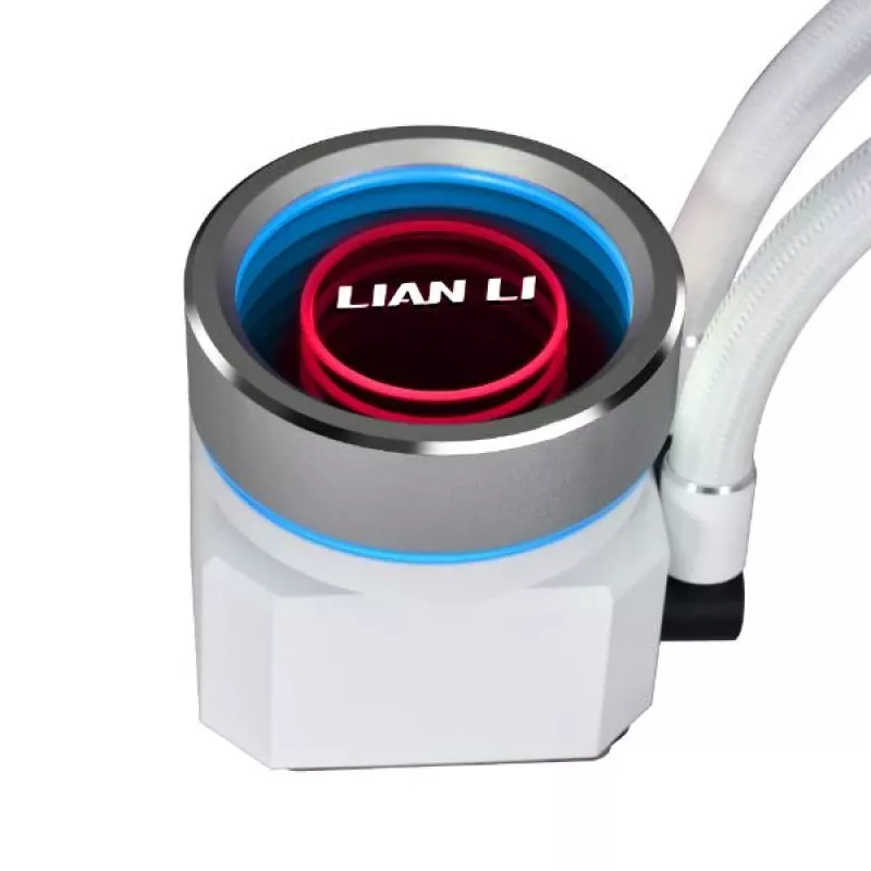 Refrigeración líquida todo en uno Lian Li Galahad II Trinity 12 cm blanca