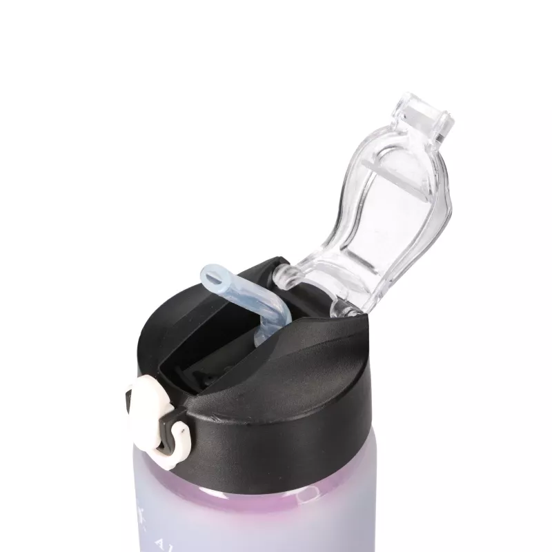 Extralink Set de Botellas Motivacionales 3W1 Rosa-Negro 2000ML+900ML+300ML