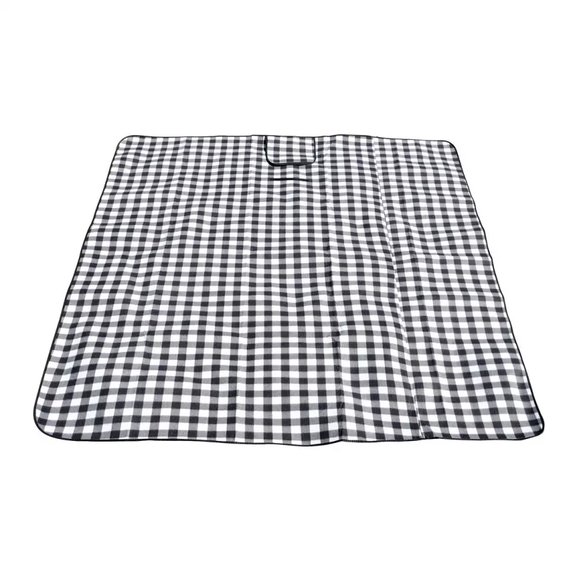 Manta de picnic PROMIS KP250, verde a rayas, 200 x 150 cm