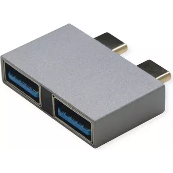 Adaptador USB3.2Gen1 ROLINE 2x C - A ST/BU - Adaptador - Digital/Datos (12.03.2947)