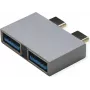 Adaptador USB3.2Gen1 ROLINE 2x C - A ST/BU - Adaptador - Digital/Datos (12.03.2947)