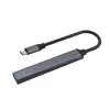 Hub de interfaz USB 3.0 de 4 puertos SAVIO AK-71 con host USB-C, 5000 Mbit/s, 2 años de garantía