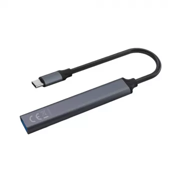 Hub de interfaz USB 3.0 de 4 puertos SAVIO AK-71 con host USB-C, 5000 Mbit/s, 2 años de garantía