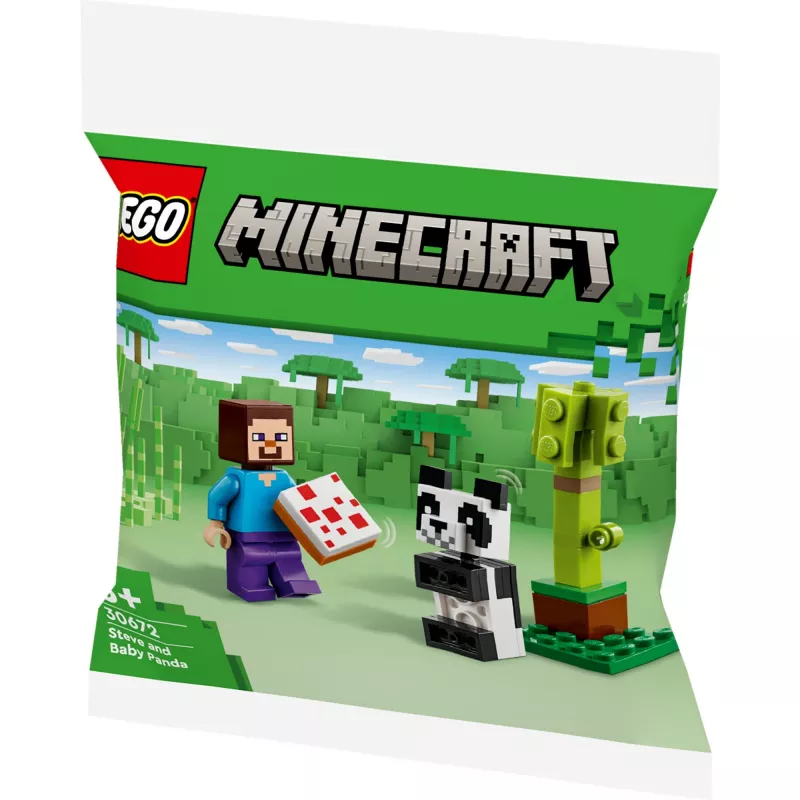 LEGO Minecraft Steve y Panda Bebé 30672 Bolsa